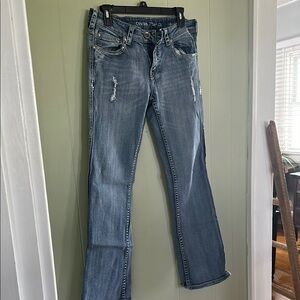 Cowgirl Tuff Blue Straight Leg Jeans